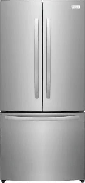 Frigidaire - 31.3 Inch 17.6 cu. ft French Door Refrigerator in Stainless - FRFG1723AV