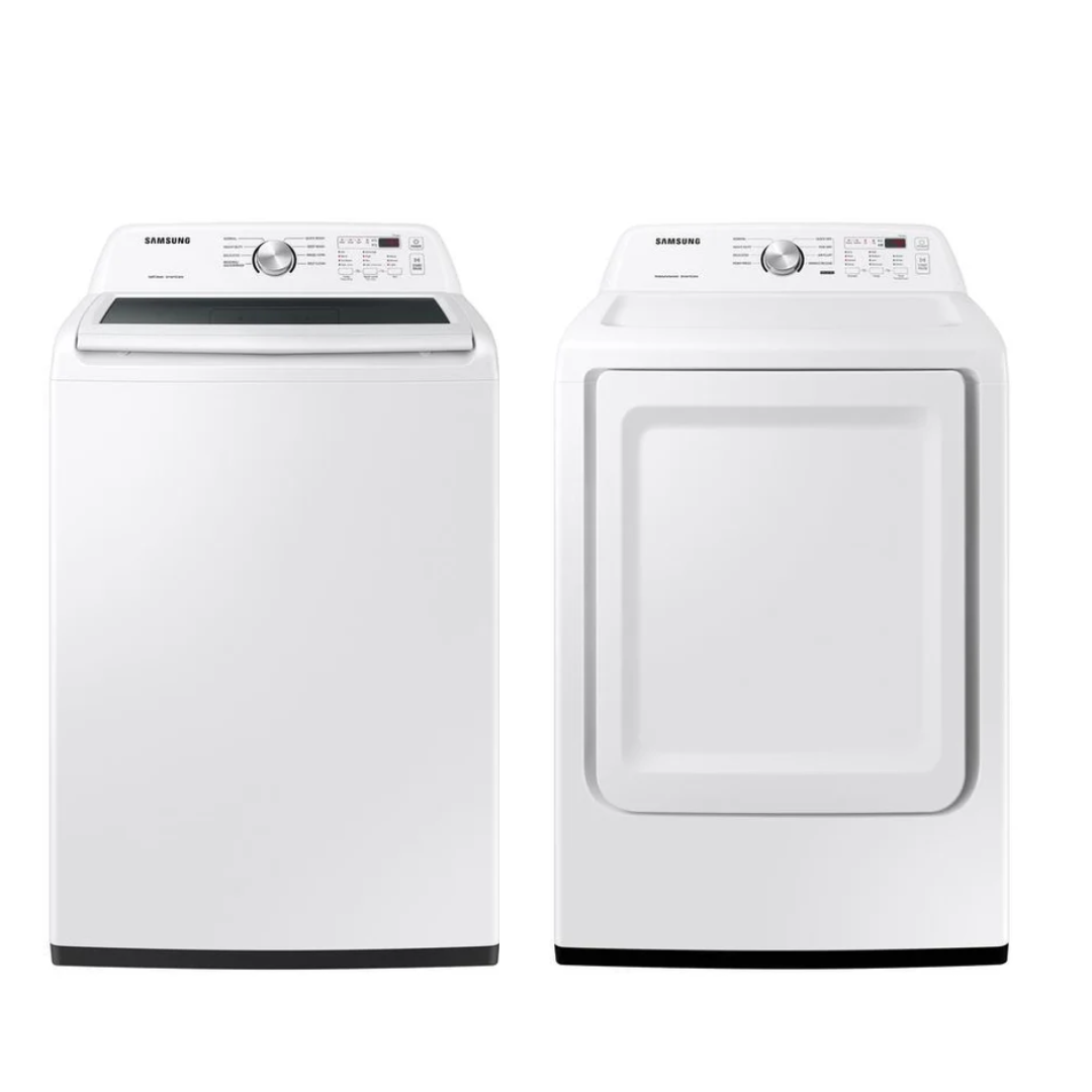 SamsungLaundryPair_WA44A3205AW_DVE45T3200W